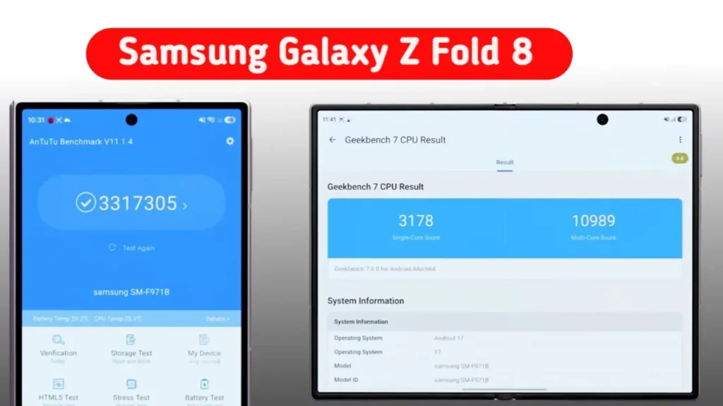 Samsung z fold 8 antutu benchmark